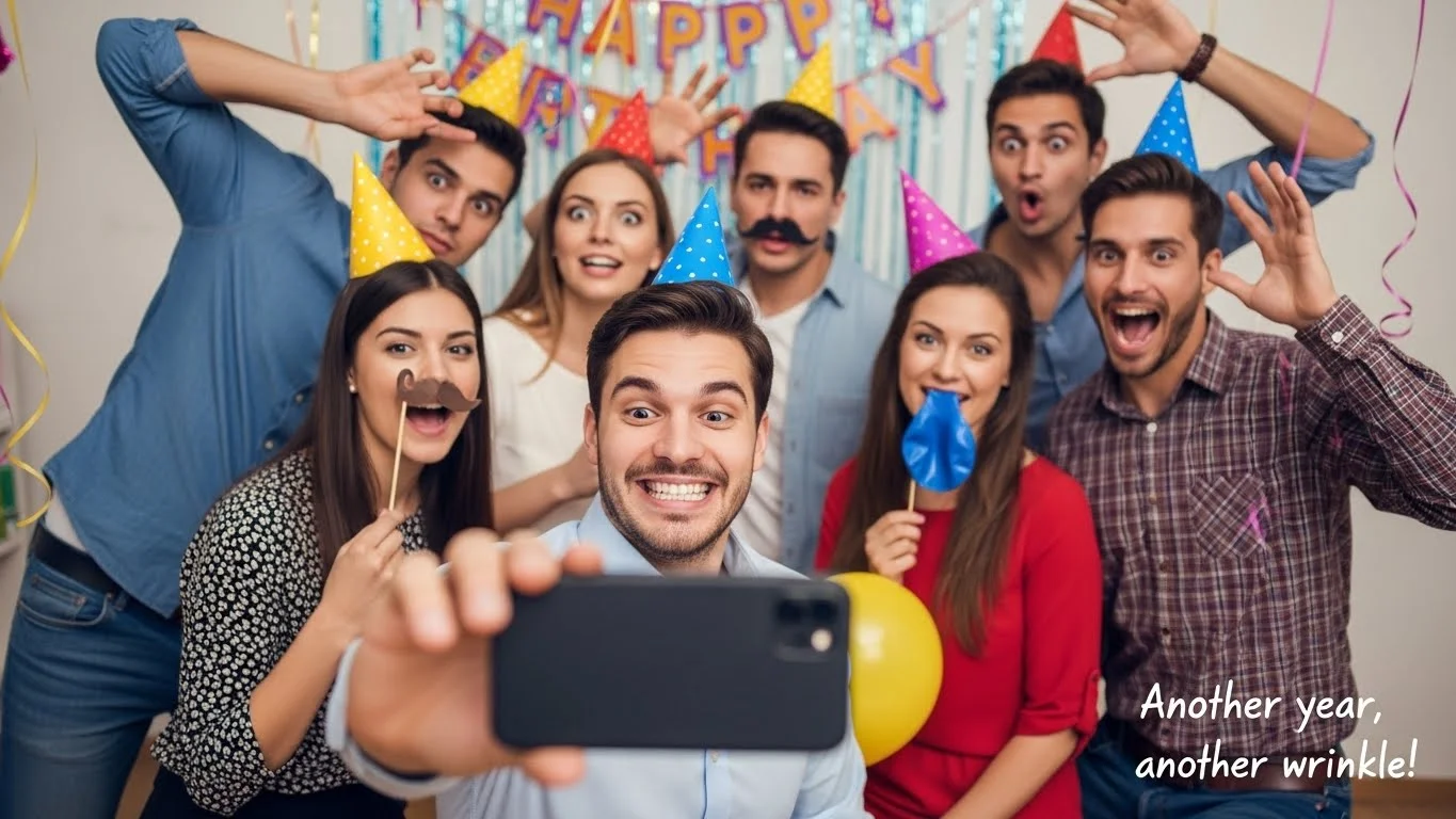 birthday selfie captions