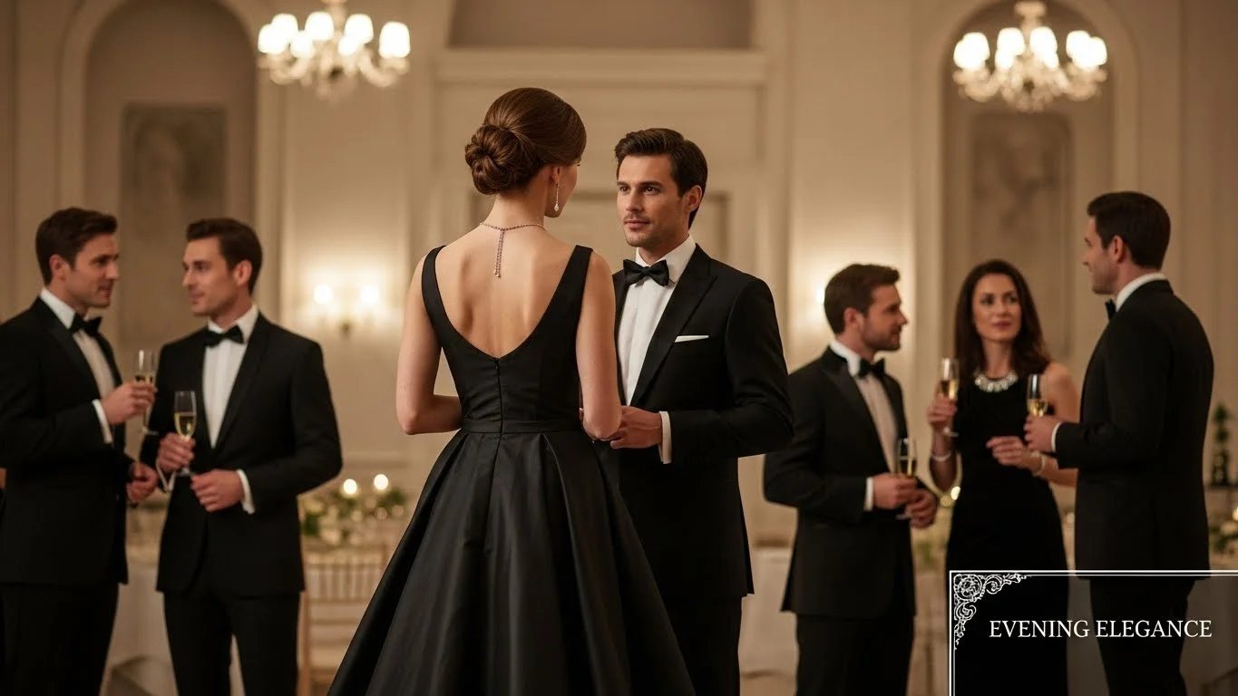 black dress captions