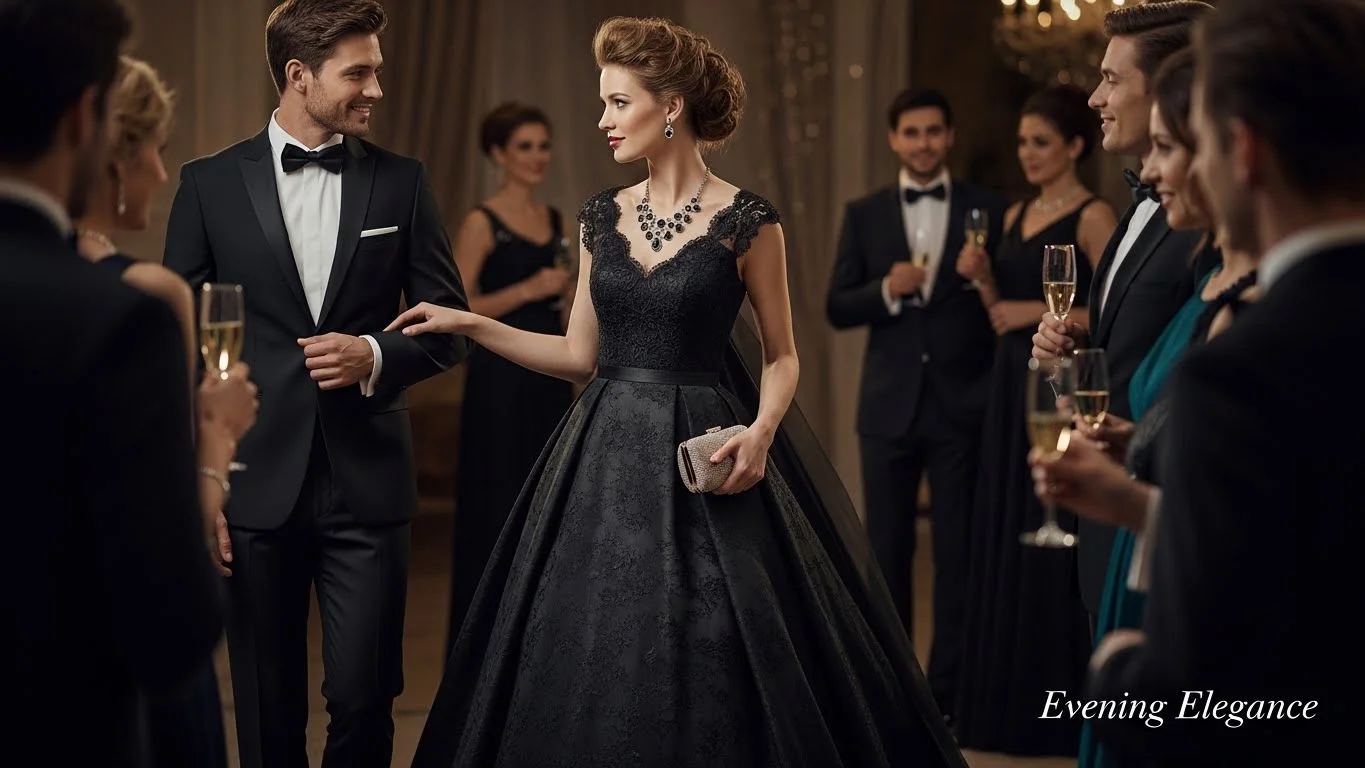 Party & Night Out Black Dress Captions