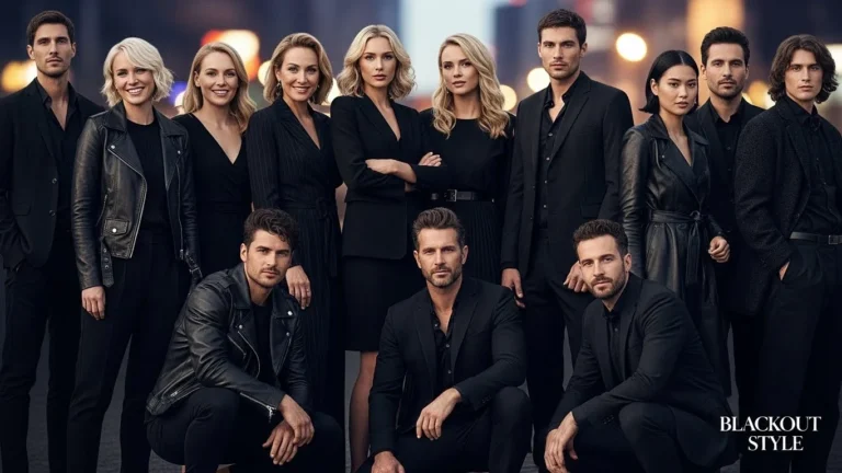 black outfit captions