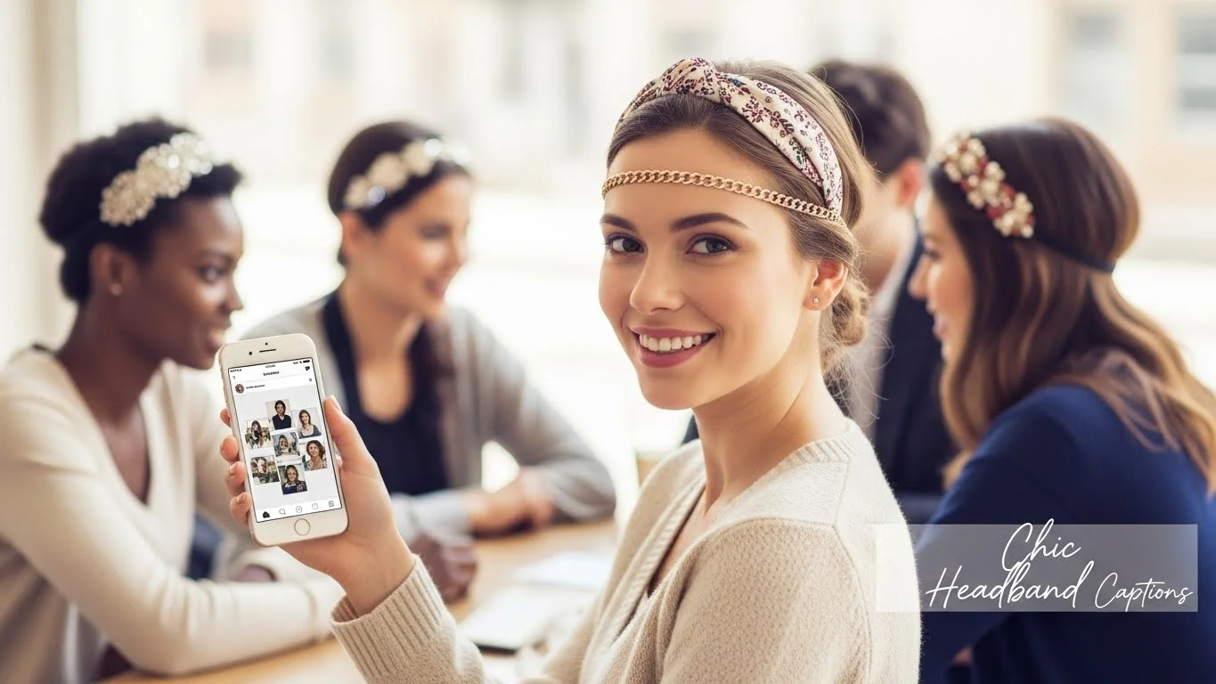 chic headband instagram captions
