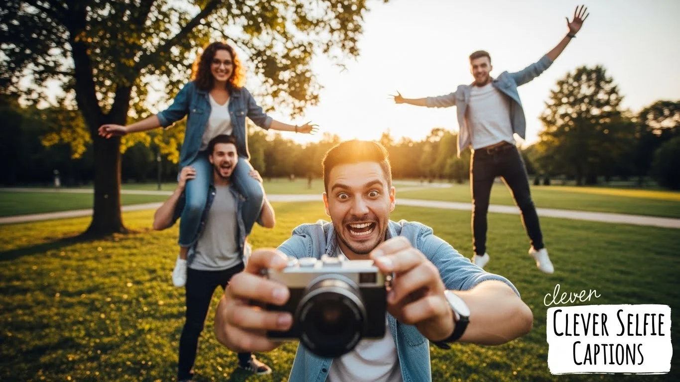 clever selfie captions