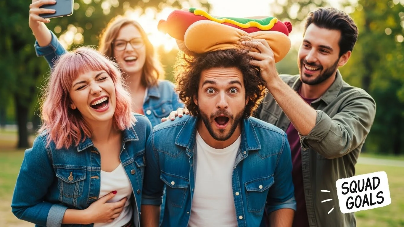 crazy friends captions