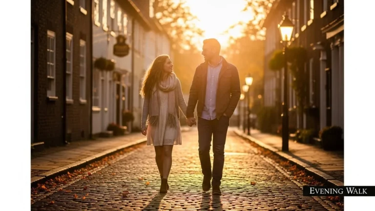 evening walk captions