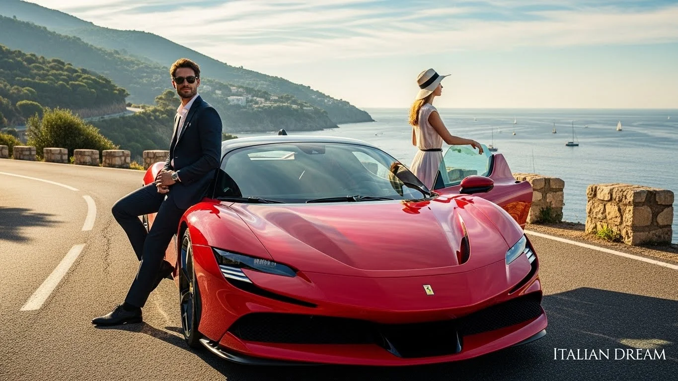 Confident Ferrari Owner