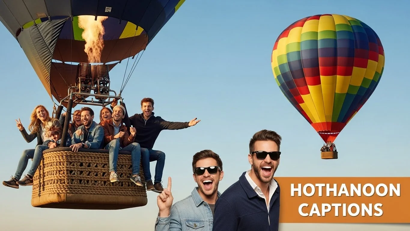 hot air balloon captions