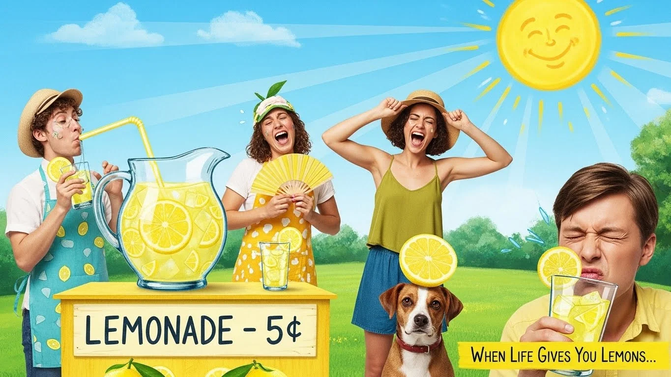 Lemon-Themed Captions