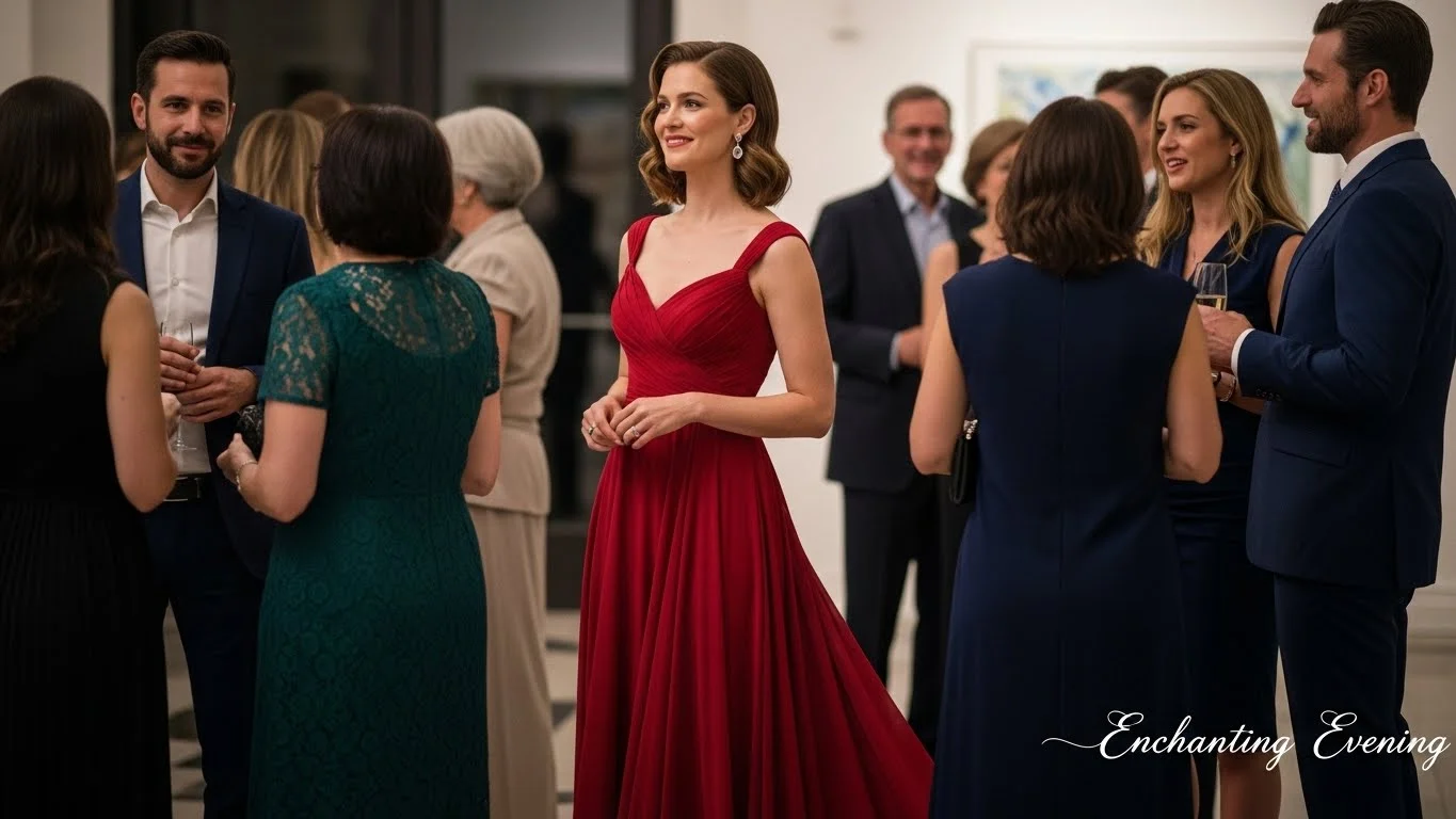 Fashion & Style Red Dress Captions