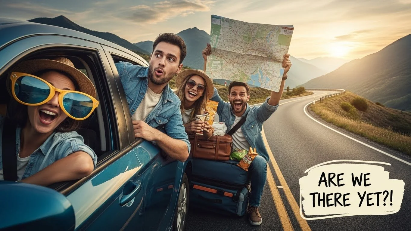 Winter Road Trip Captions