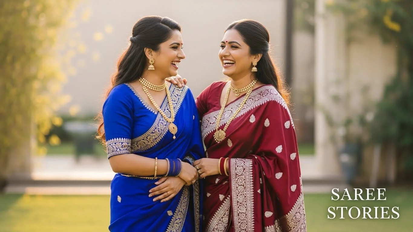 Selfie Saree Captions