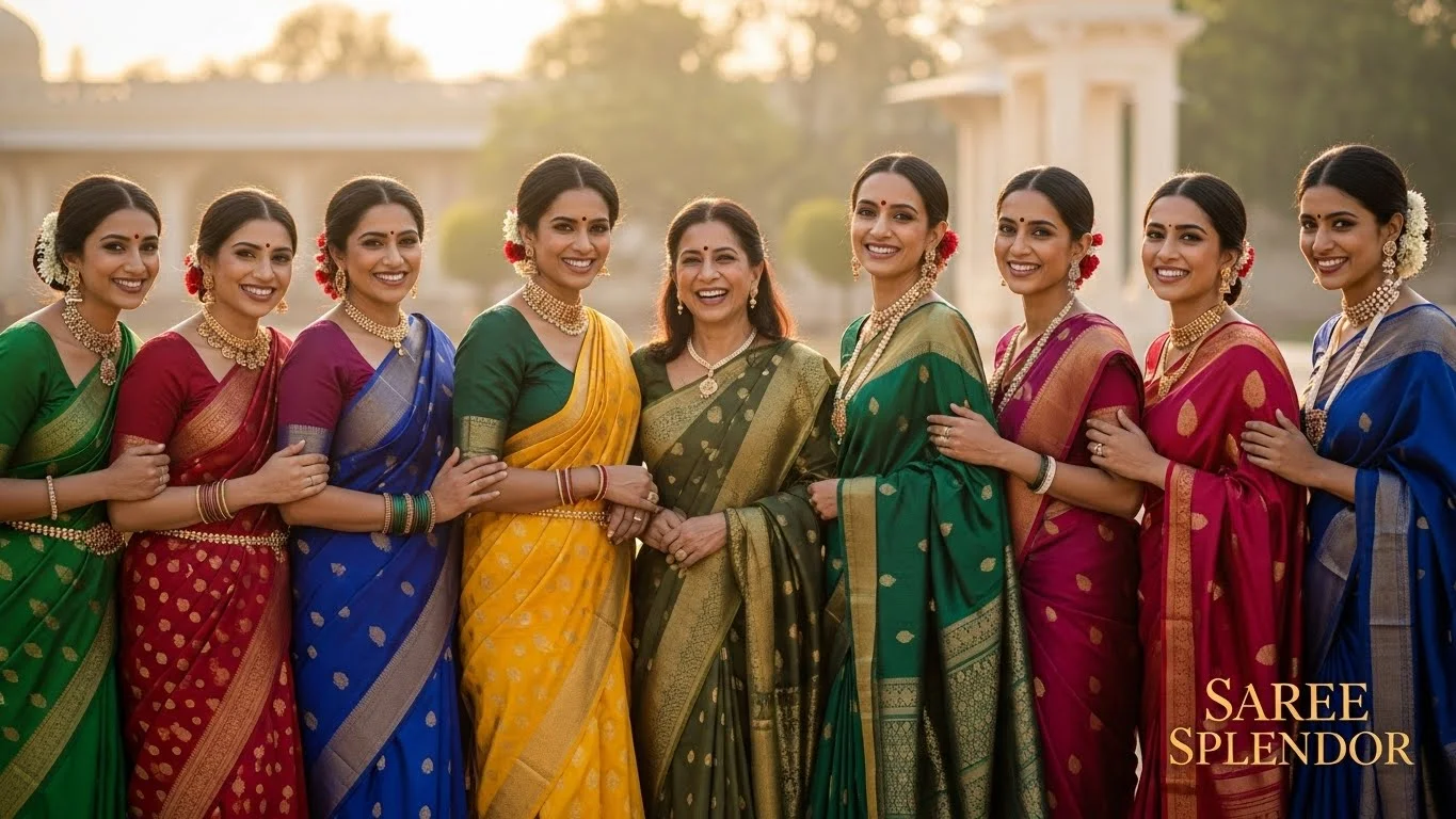 Timeless Traditional Saree Captions