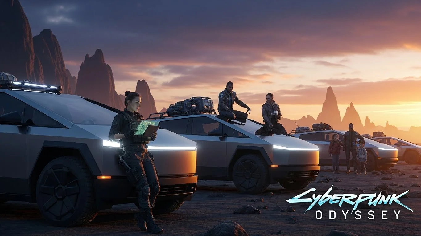 Cool & Futuristic Cybertruck Captions