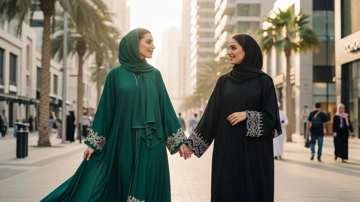 Designer & Luxury Abaya Captions