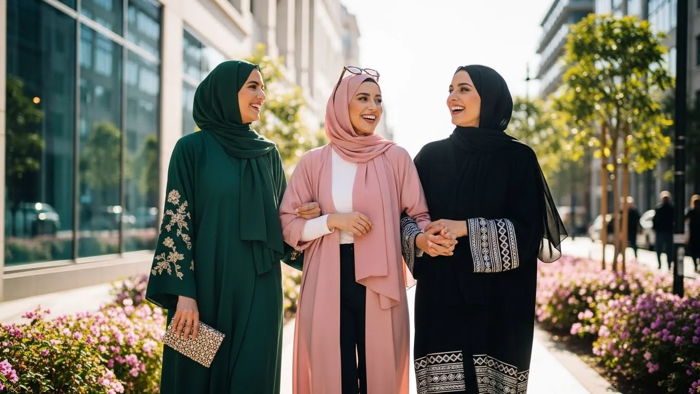Colorful & Vibrant Abaya Captions