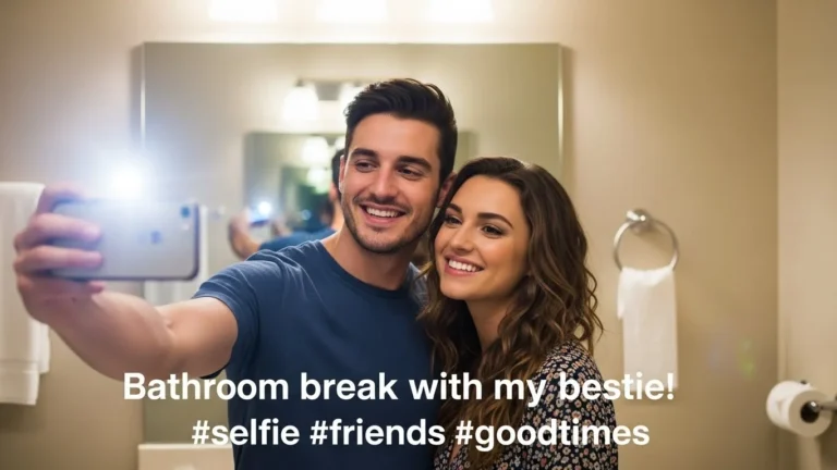 bathroom selfie captions