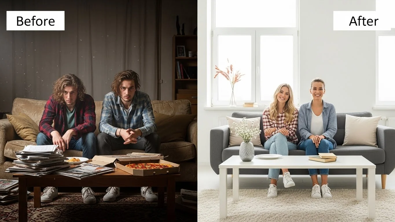 DIY & Project Before and After Captions