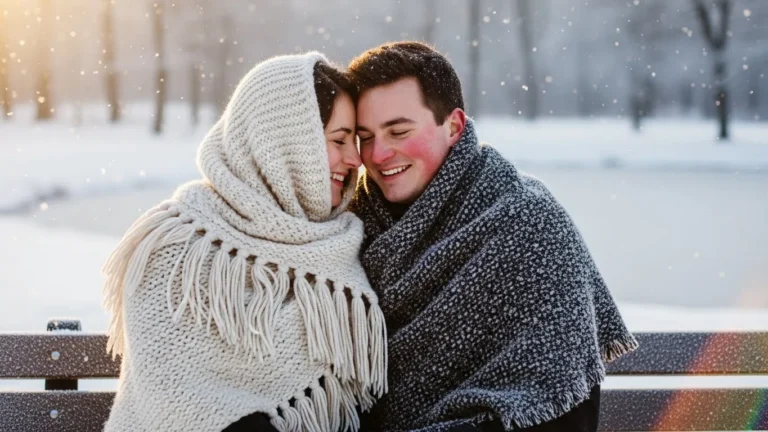 winter shawl captions