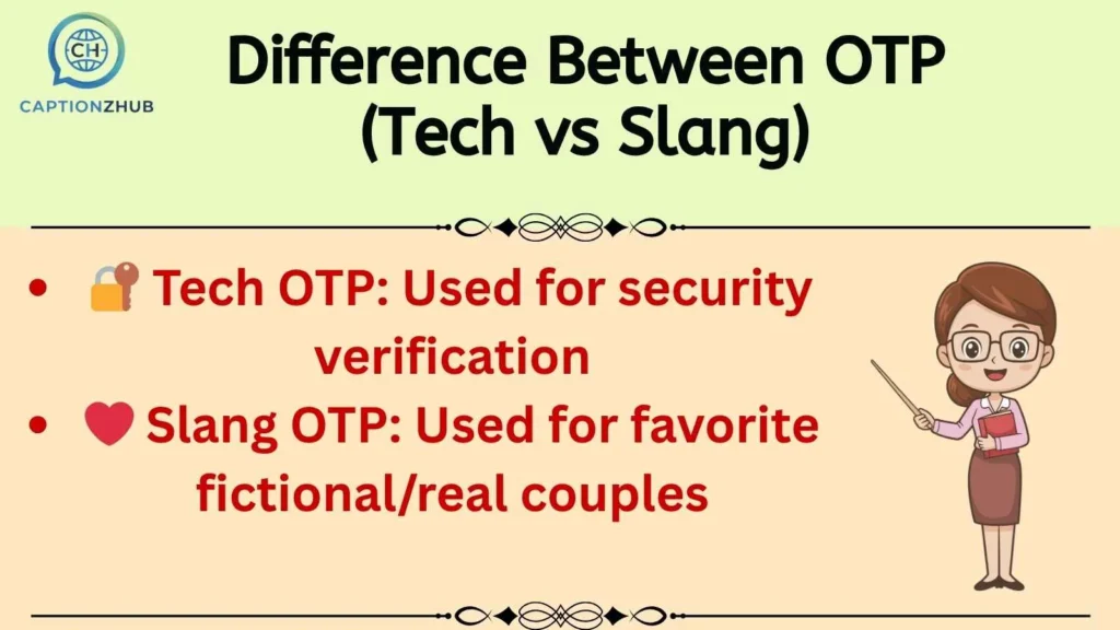 Difference Between OTP (Tech vs Slang)