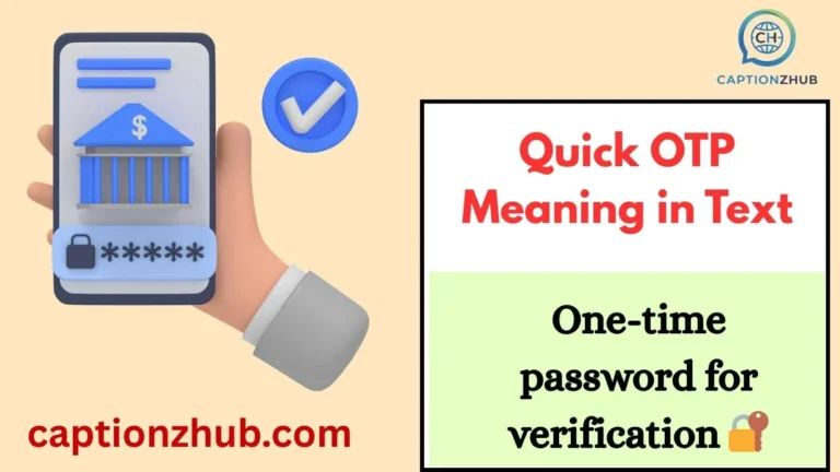 Quick OTP Meaning in Text