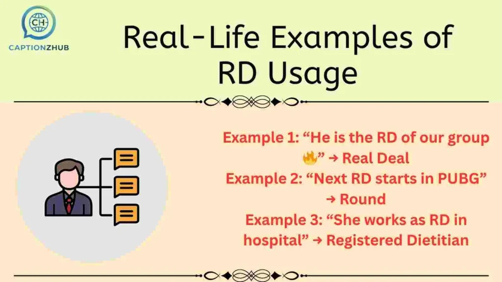 Real-Life Examples of RD Usage