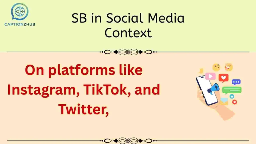 SB in Social Media Context