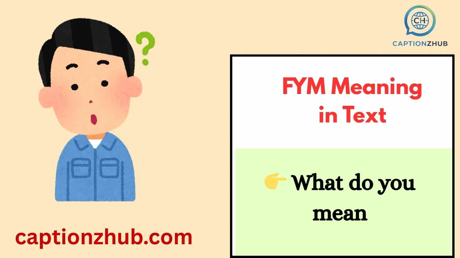 FYM Meaning in Text