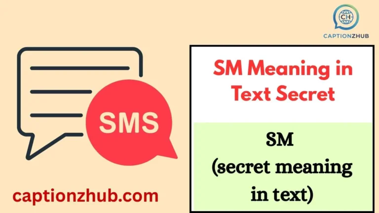 SM Meaning in Text Secret