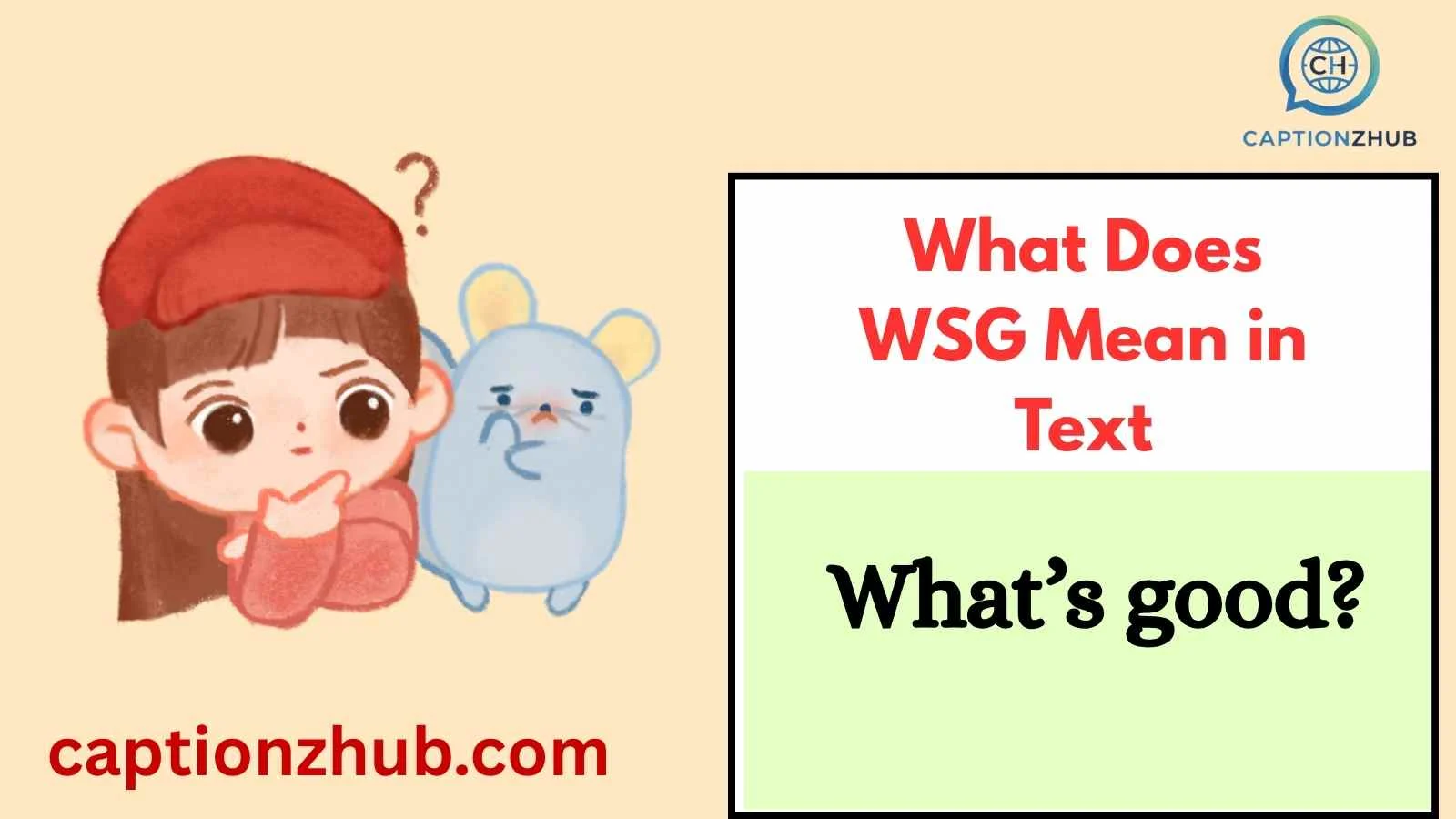 What Does WSG Mean in Text