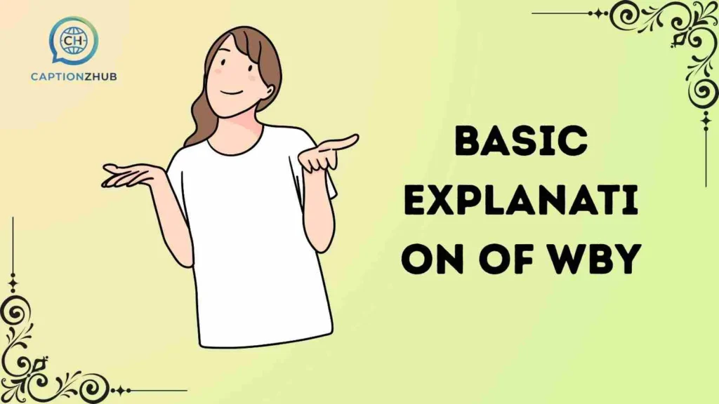 Basic Explanation of WBY