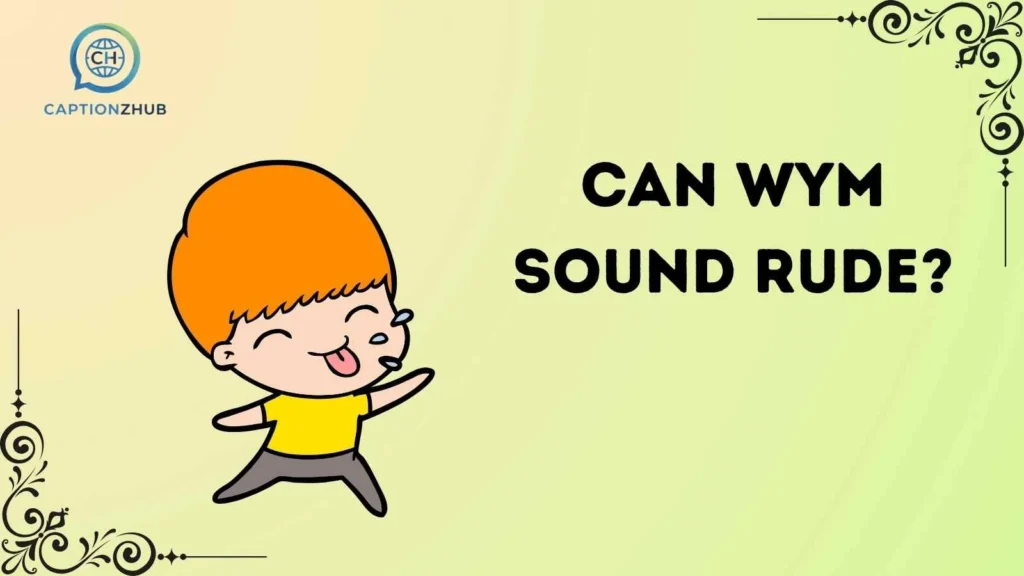 Can WYM Sound Rude?