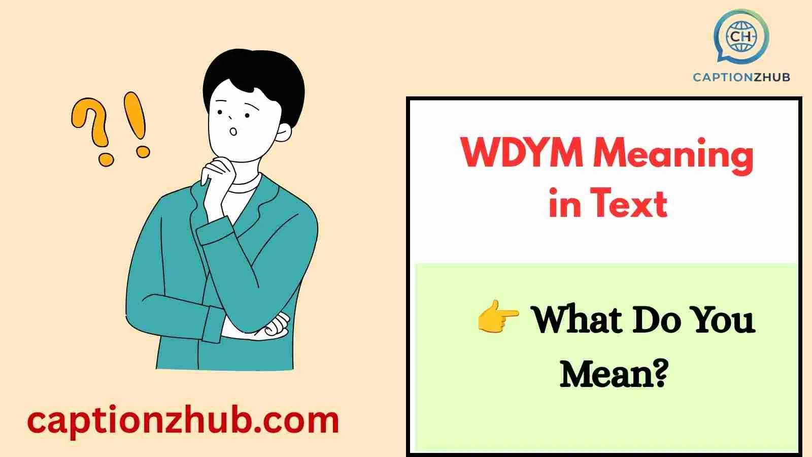 WDYM Meaning in Text