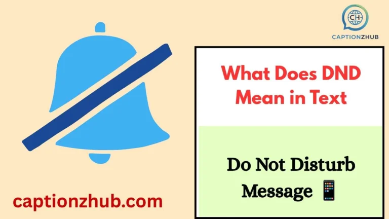 What Does DND Mean in Text