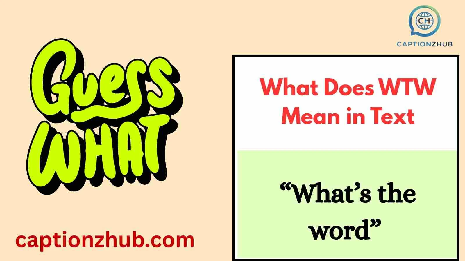 What Does WTW Mean in Text
